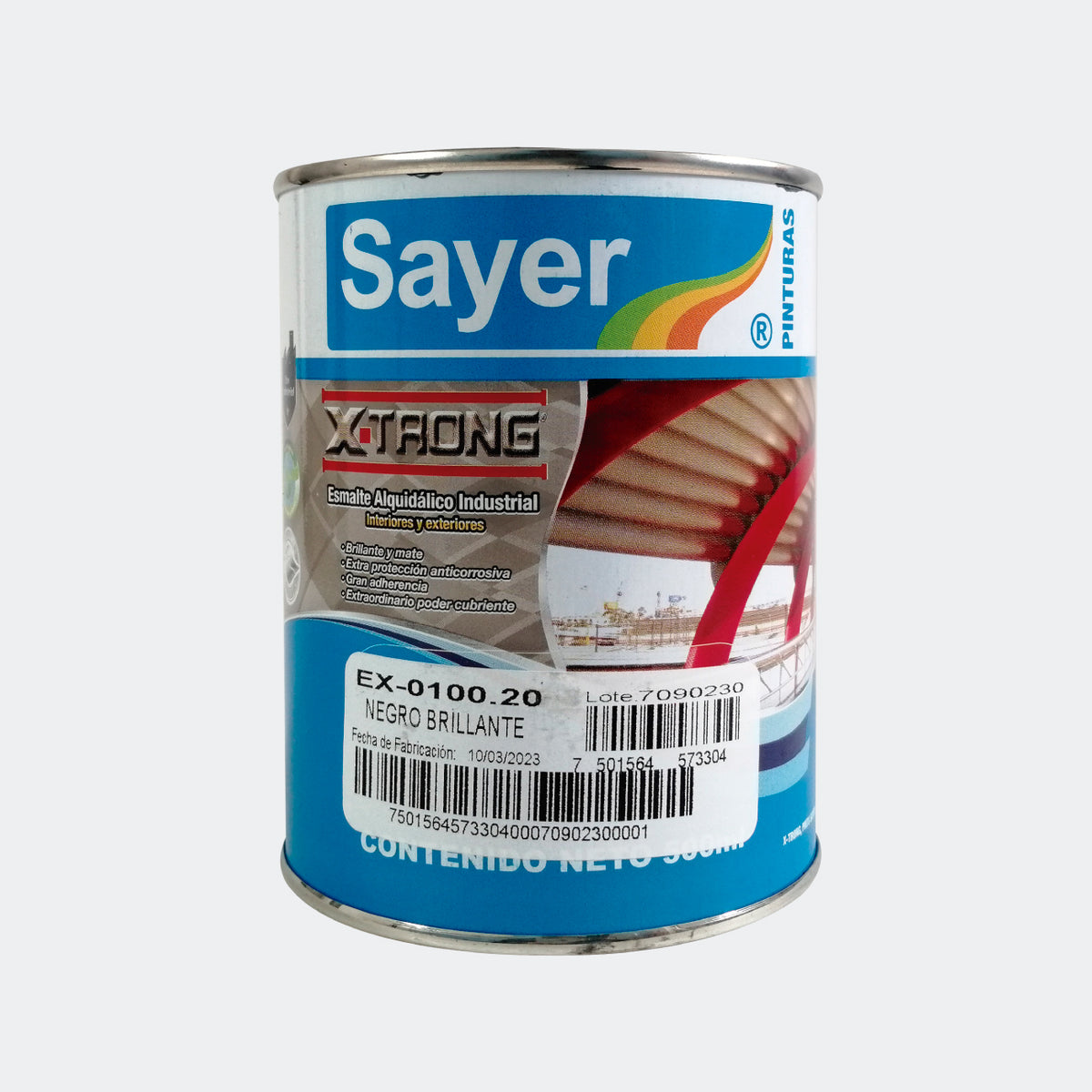 ESMALTE ALQUIDAL SAYER EX 0100 20 X TRONG NEGRO BRILLANTE 500ML Ferrepits esmalte-alquidal-sayer-ex-0100-20-x-trong-negro-brillante-500ml-ferrepits