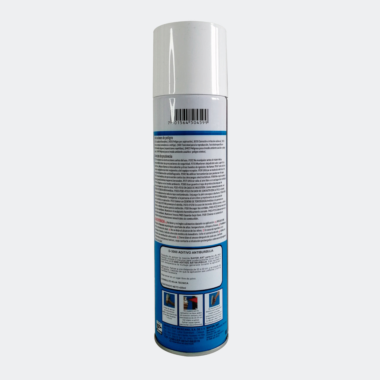 ADITIVO SAYER D-3000.15 ADITIVO ANTIBURBUJA AEROSOL 425 ML