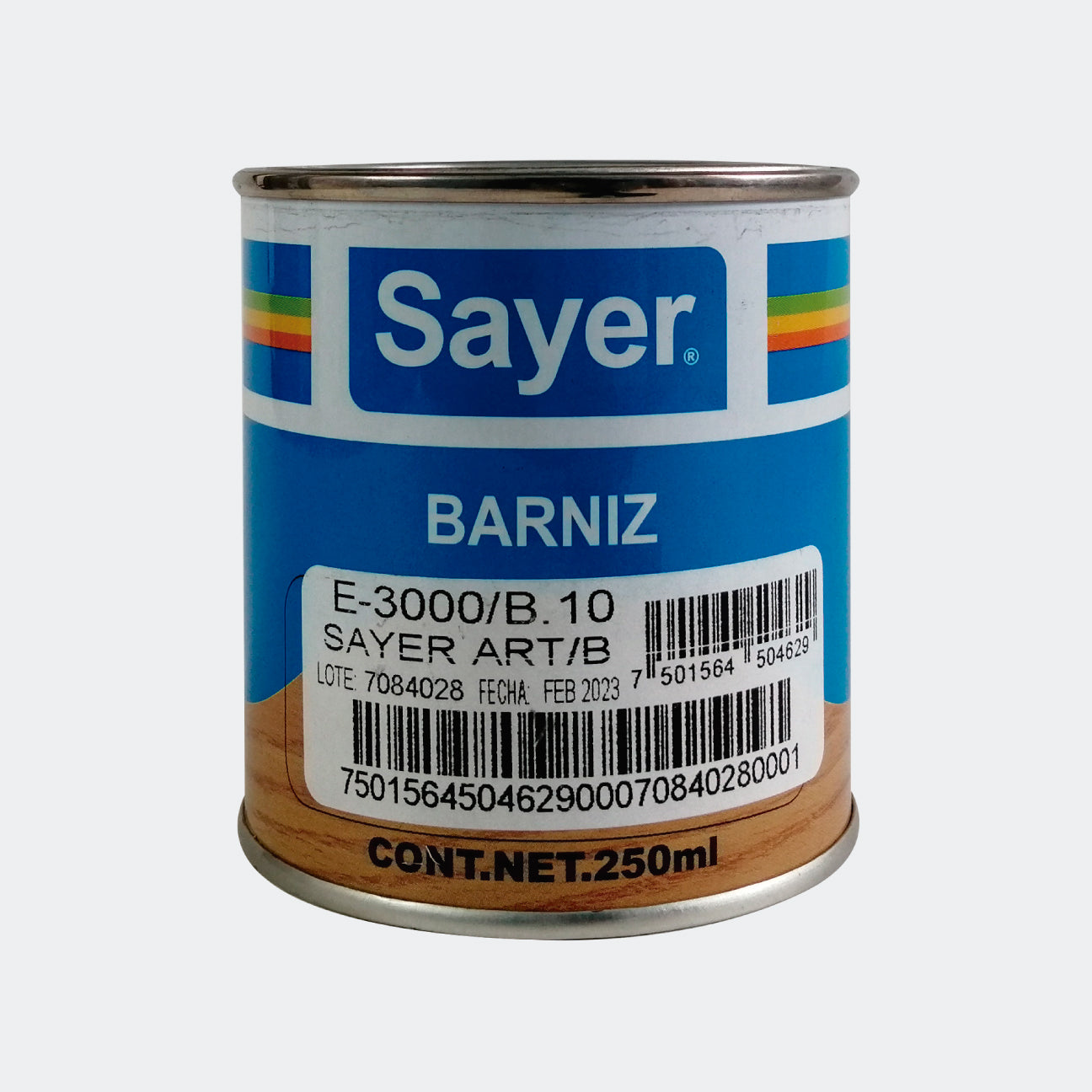 BARNICES SAYER E-3000/B.10 BARNIZ ART/B CATALIZADOR PARA RESINA EPOXICA 250 ML