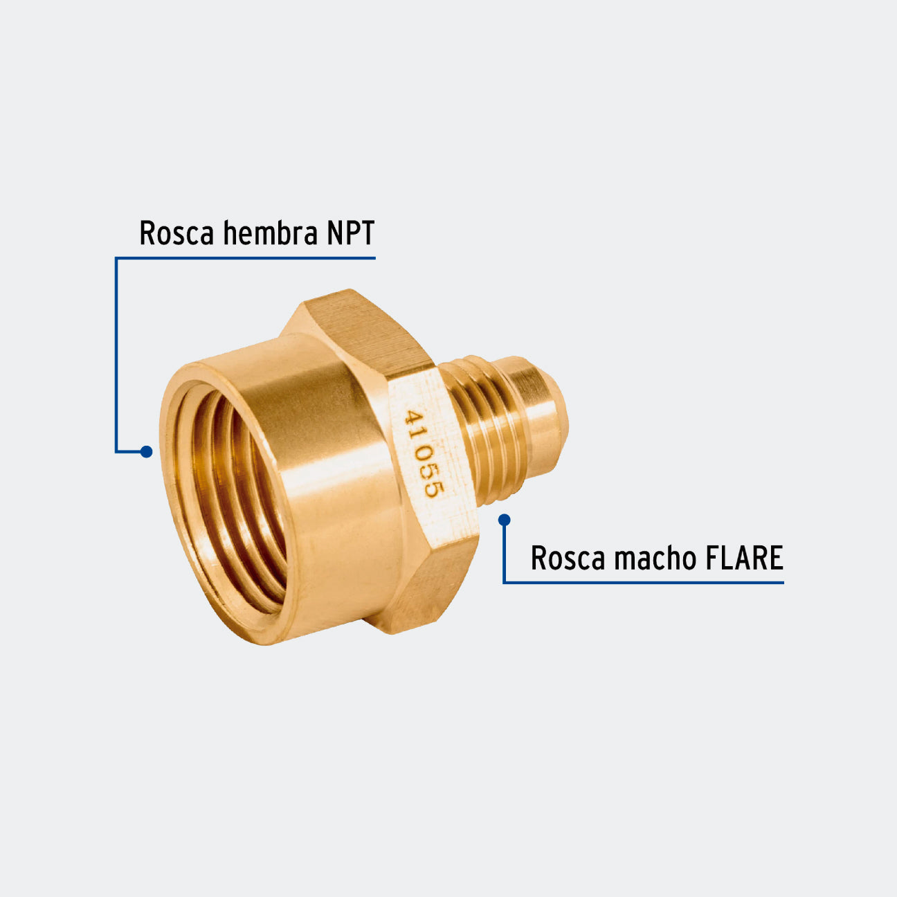 CONEXIONES TRUPER 41055 NIPLE CAMPANA DE LATÓN DE 5/16" X 1/2", FOSET