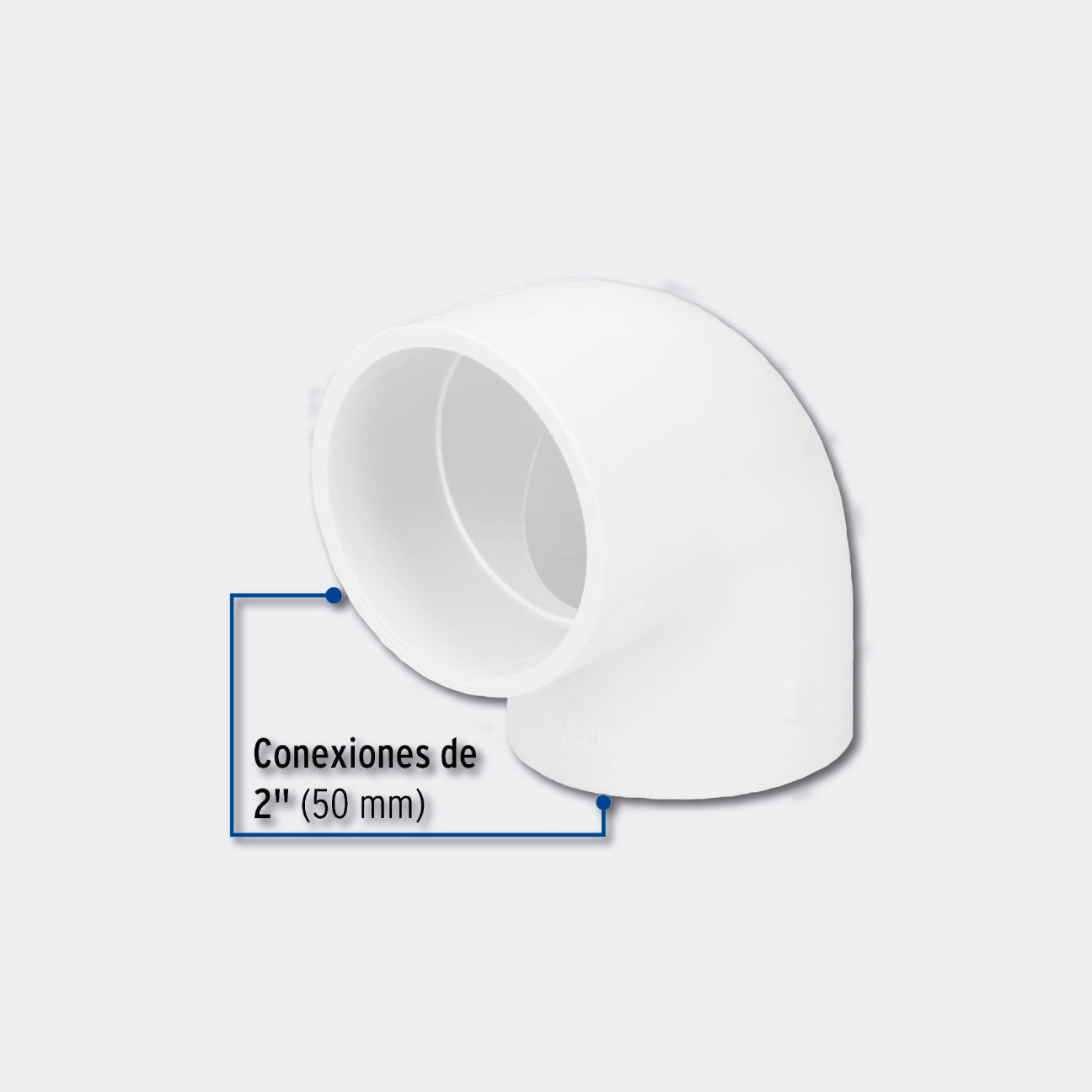 CONEXIONES TRUPER 45525 CODO 90° DE PVC DE 2", FOSET