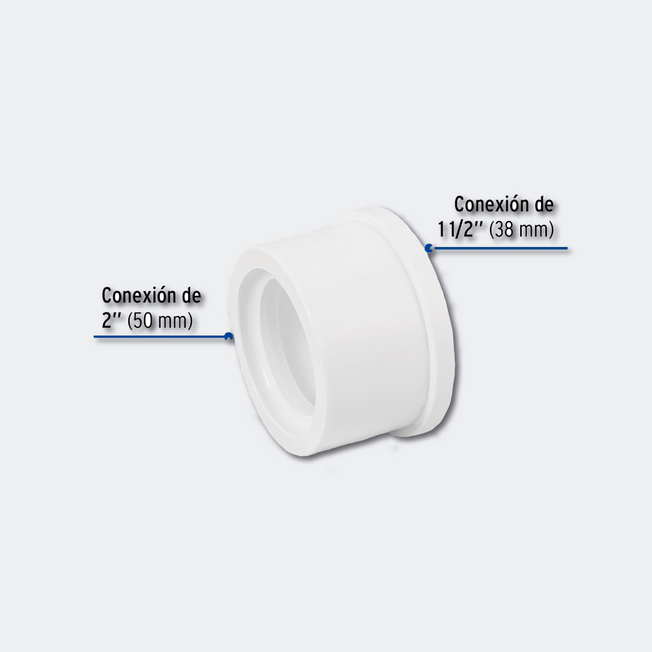 CONEXIONES TRUPER 45538 REDUCCIÓN BUSHING DE PVC 2 X 1-1/2", FOSET