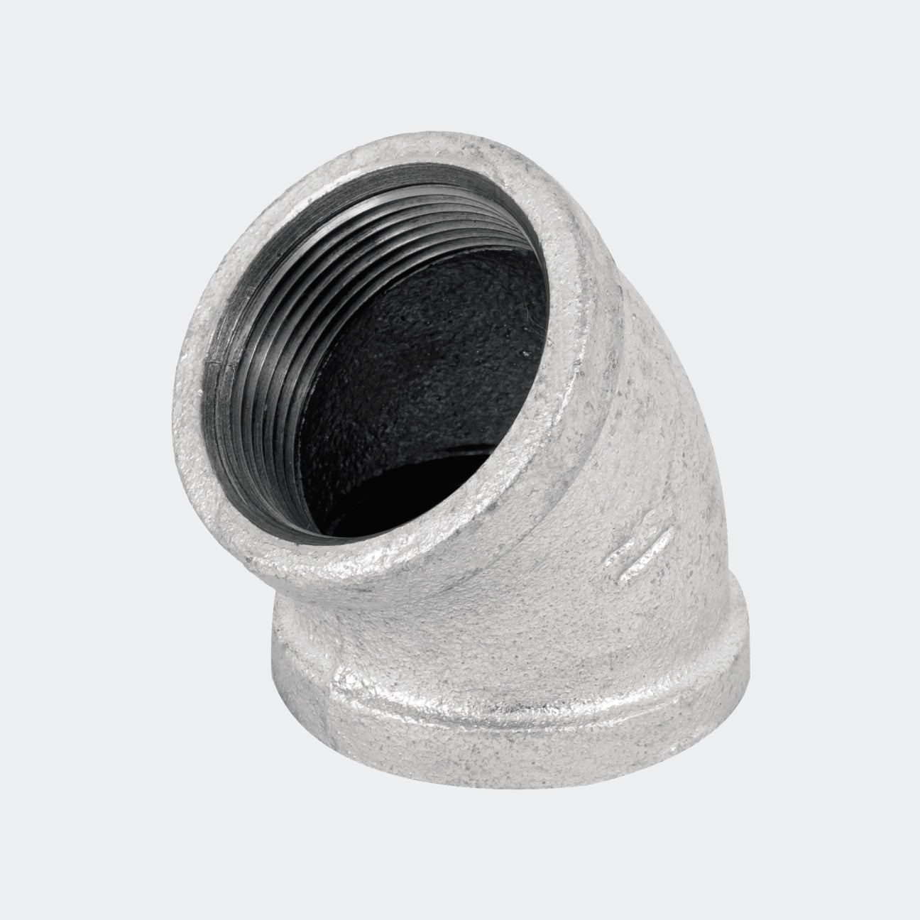 CONEXIONES TRUPER 48753 CODO 45° ACERO GALVANIZADO DE 1-1/2", FOSET