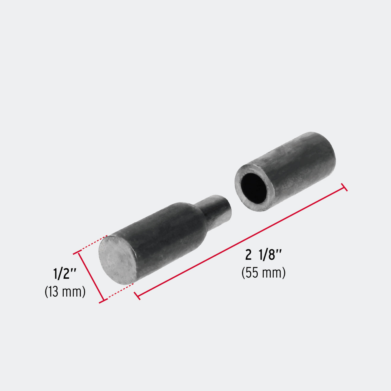 HERRAMIENTAS TRUPER 44636 BISAGRA TUBULAR SOLDABLE DE 1/2", HERMEX