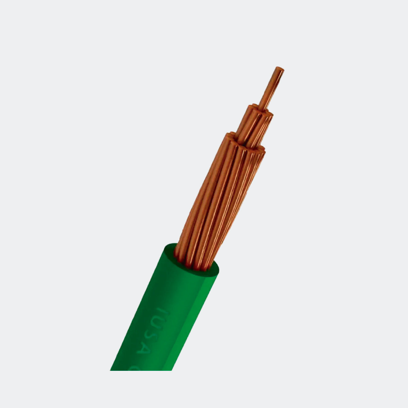 MATERIAL ELÉCTRICO IUSA I-399321 CABLE THHW-LS RoHS #14 VERDE 1M