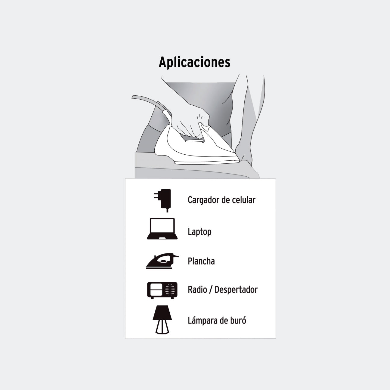 MATERIAL ELÉCTRICO TRUPER 46353 MINI EXTENSIÓN DÓMESTICA DUAL, VOLTECK