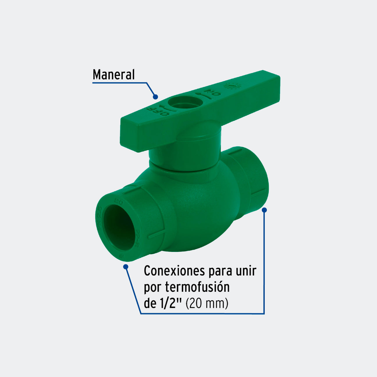 VÁLVULAS TRUPER 41983 VÁLVULA DE ESFERA DE PPR 1/2", FOSET