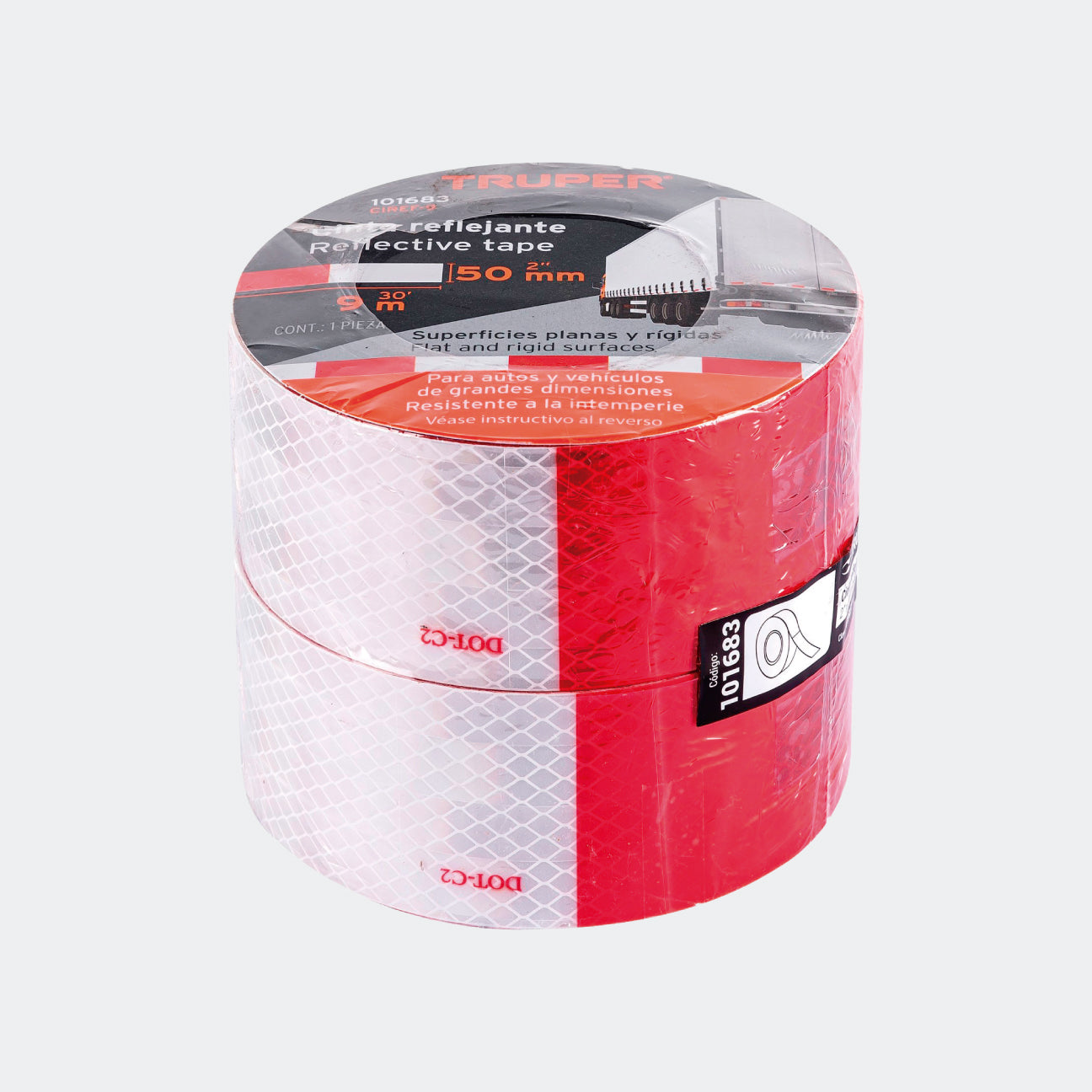 CINTAS TRUPER 101683 ROLLO DE 9 M X 2 DE CINTA REFLEJANTE DE PVC cintas-truper-101683-rollo-de-9-m-x-2-de-cinta-reflejante-de-pvc
