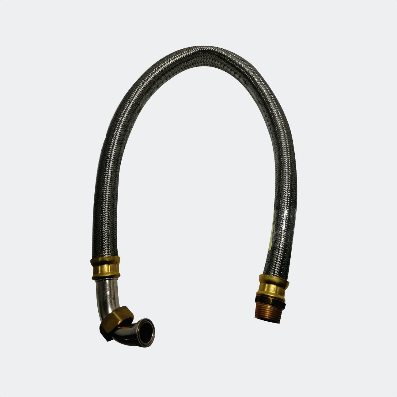 CONECTOR FLEXIBLE HIDRO COFLEX VN-B90 VINILO PARA HIDRO 1" F.I.P. Codo 90° X 1" N.P.T X 90 CM