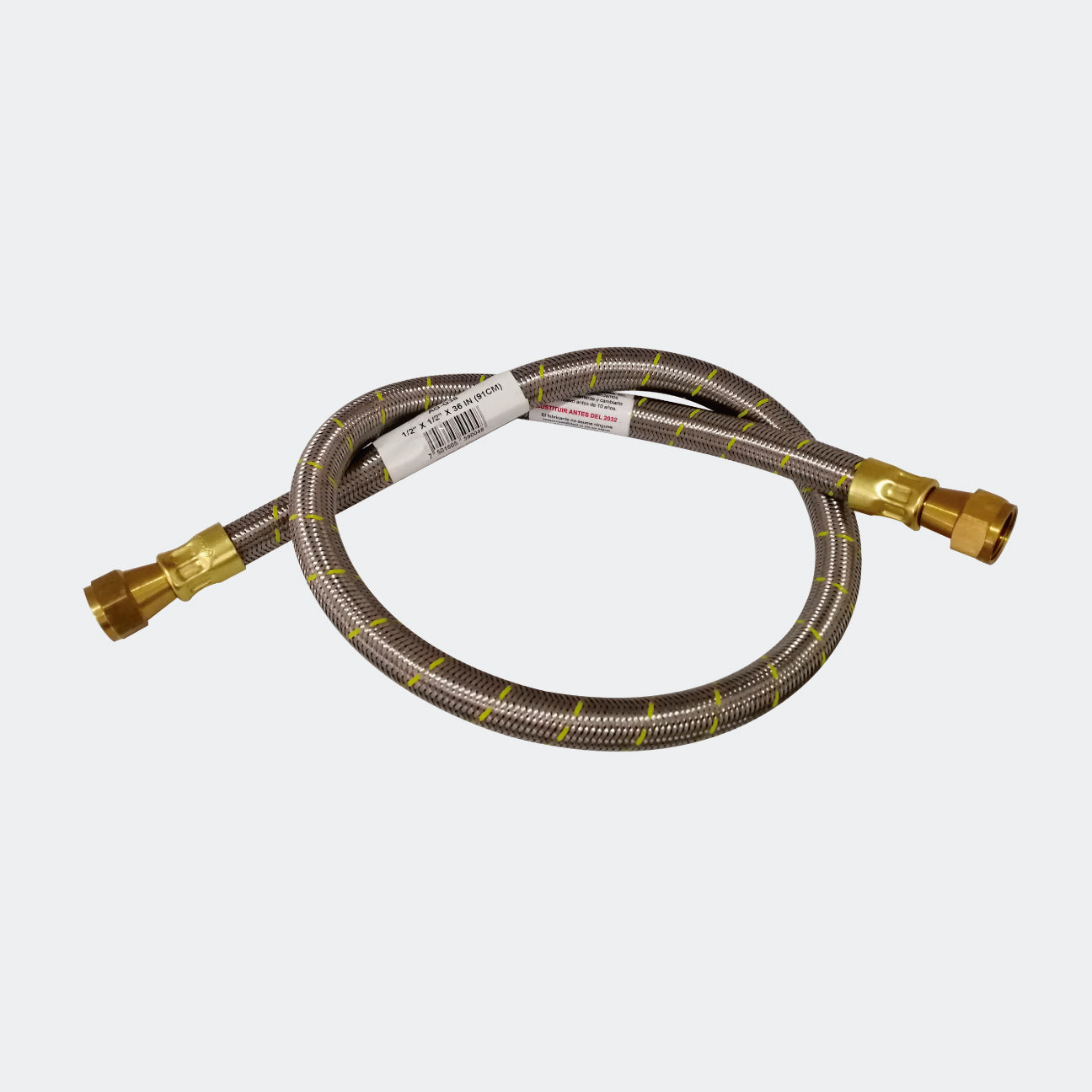 CONECTOR FLEXIBLE PARA GAS COFLEX AG-Q36 PARA GAS USO COMERCIAL 1/2" FLARE X 1/2" FLARE X 36"