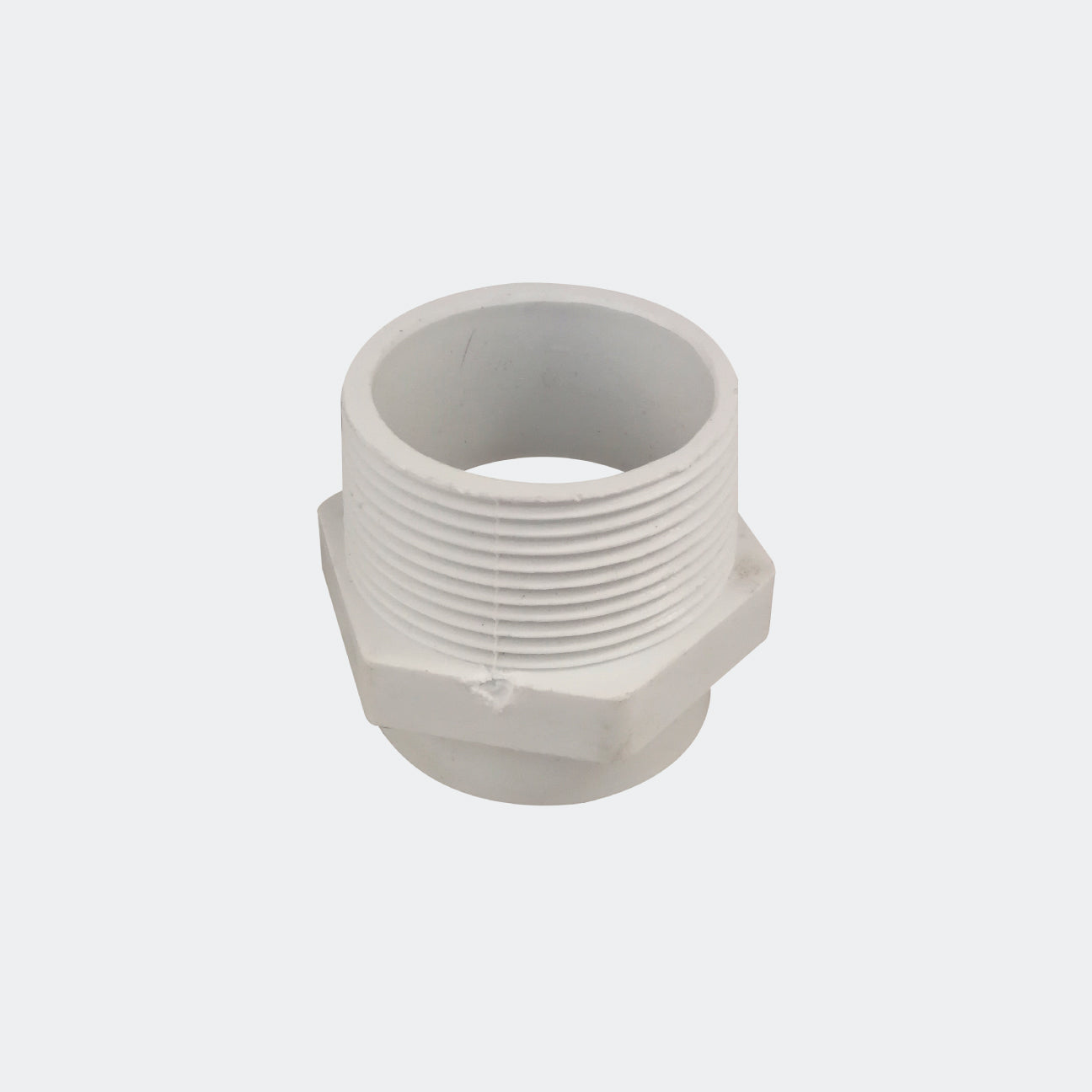 CONEXIONES DTC SAC-AD040 ADAPTADOR ESPIGA DE PVC 40mm (1 1/2") INYECTADO