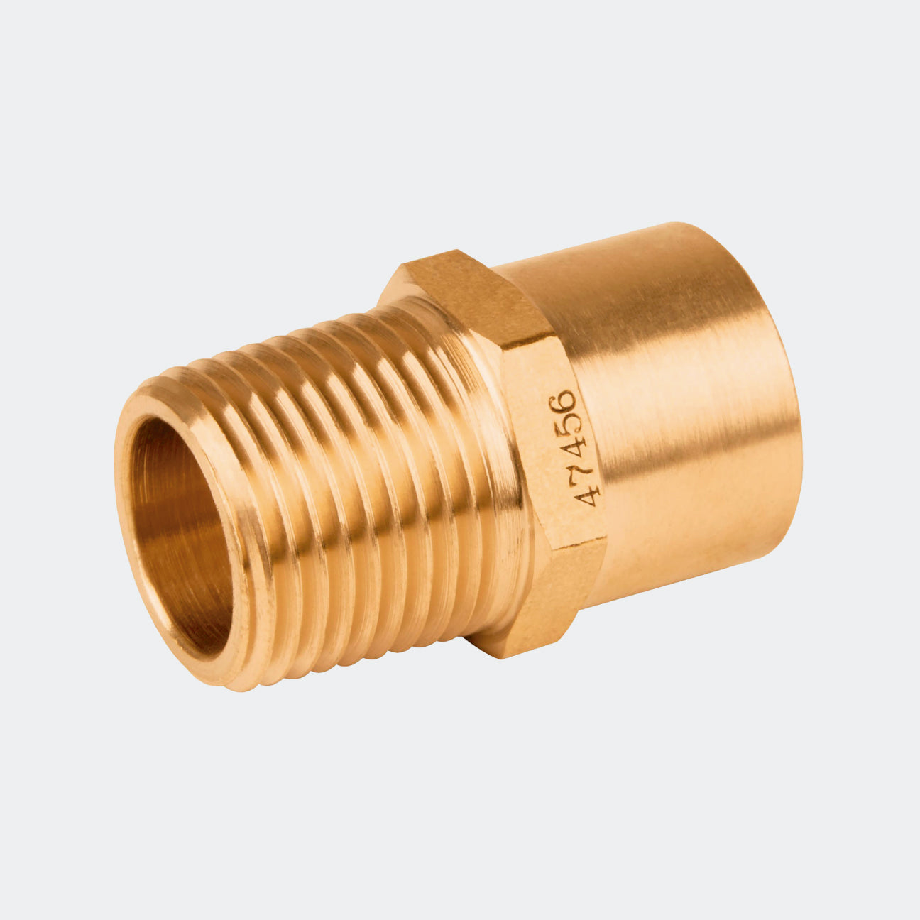 CONEXIONES TRUPER 47456 CONECTOR NPT SOLDABLE DE LATÓN, 1/2" X 3/8", FOSET