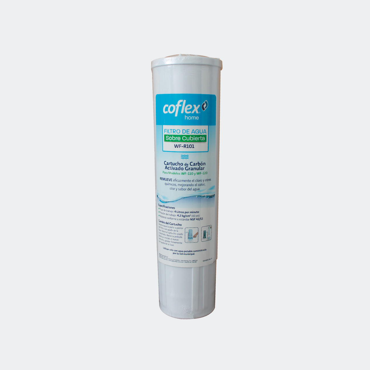 FILTRO DE AGUA COFLEX WF-R101-SP REPUESTO PARA FILTRO DE AGUA SOBRE CUBIERTA Para modelo WF-110