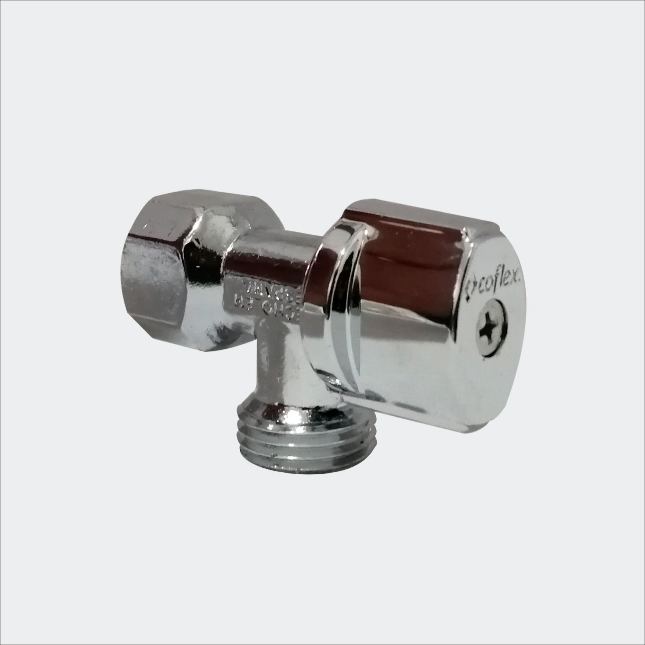 LLAVE DE CONTROL COFLEX IP-133 1/4 VUELTA 1/2" FNPT X 1/2" M. ANGULAR