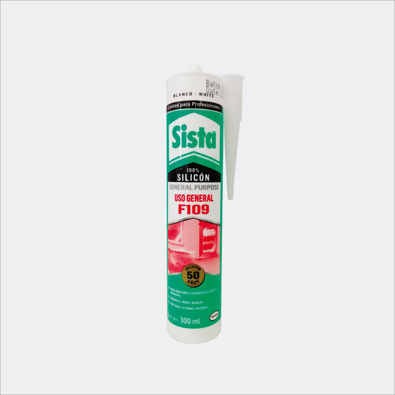 SELLADORES SISTA USO GENERAL 1857720 F109 BLANCO CARTUCHO 300 ML